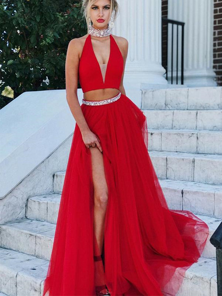 long red prom dresses
